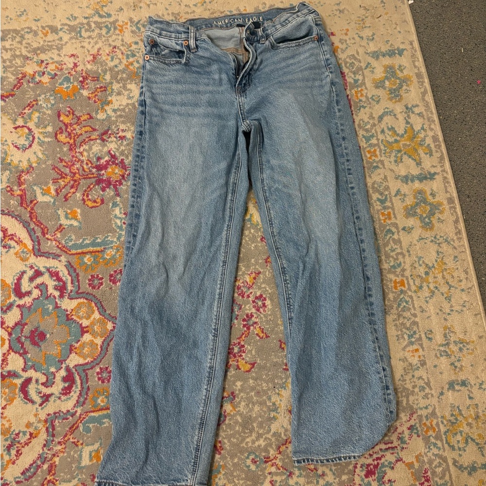 American Eagle Outfitters Blue Straight Leg Jeans
